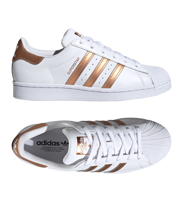 adidas Originals Superstar Damen Weiss Bronze