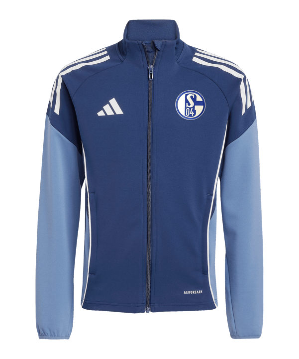 adidas FC Schalke 04 Trainingsjacke Kids Blau