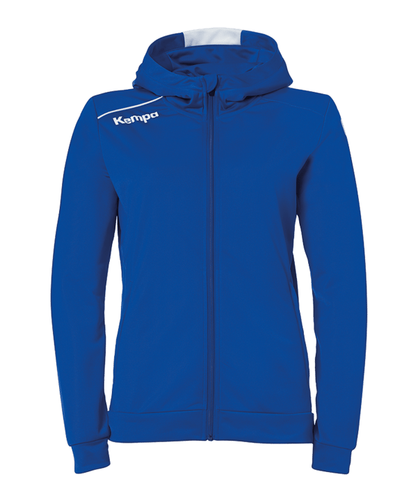 Kempa Player Kapuzenjacke Damen Blau Weiss F04
