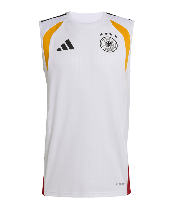 adidas DFB Deutschland Tiro Sleeveless Trainingsshirt Weiß
