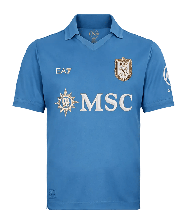 EA7 SSC Neapel Authentic Trikot Home 2026/2027 Kids Blau