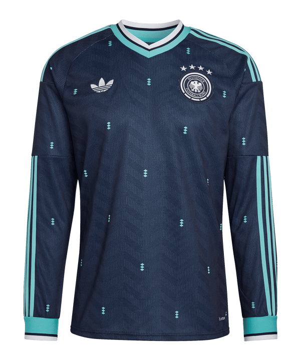 adidas DFB Deutschland Trikot Langarm Away WM 2026 Blau