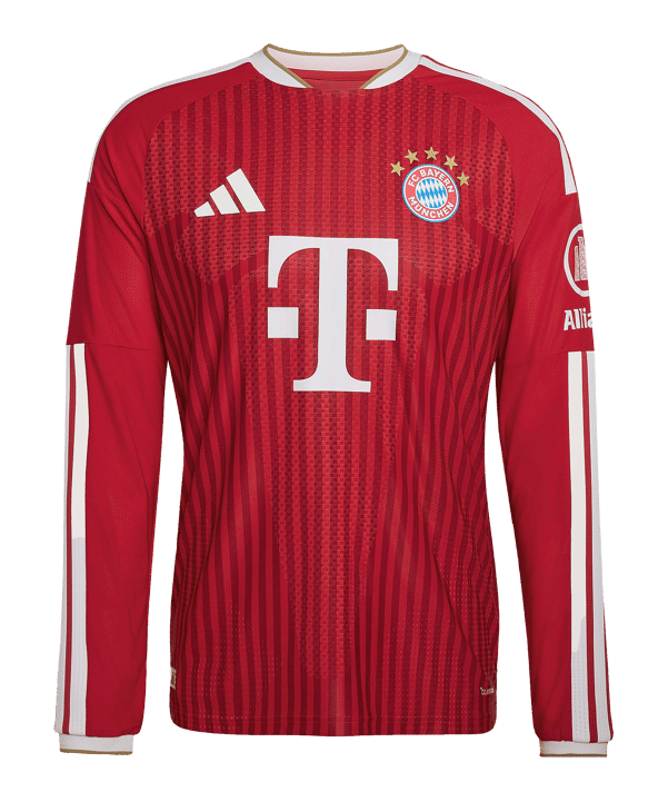 adidas FC Bayern München Authentic Trikot Langarm Home 2026/2027 Rot