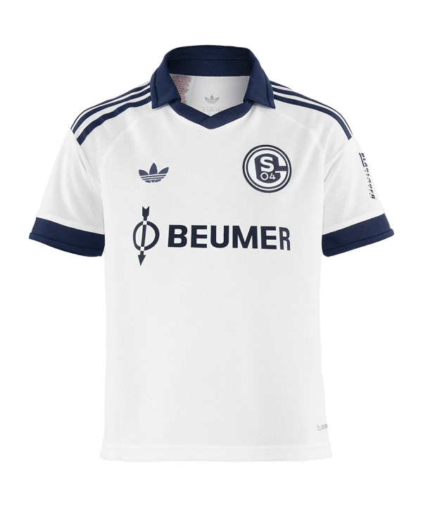 adidas Originals FC Schalke 04 Trikot Away 2026/2027 Kids Weiß