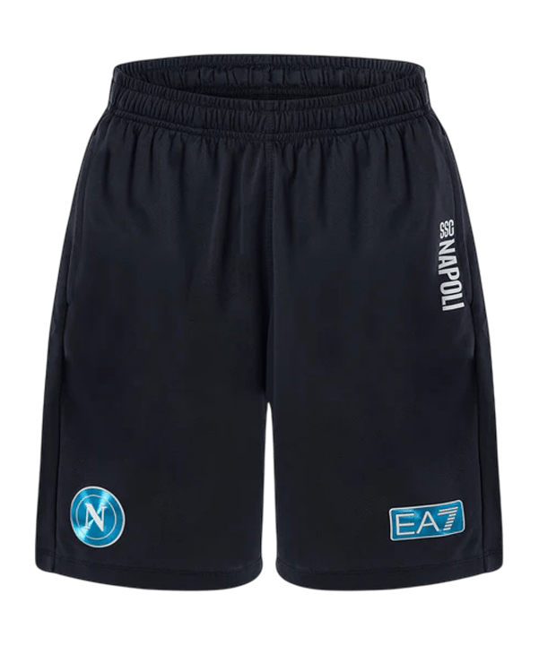 EA7 SSC Neapel Trainingsshort 2025/2026 Schwarz