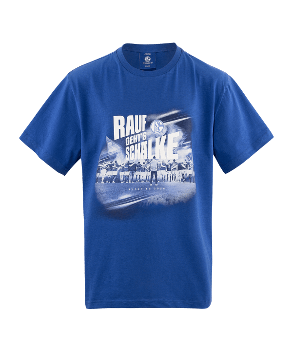FC Gelsenkirchen-Schalke 04 e.V Aufstieg 2026 T-Shirt Kinder Blau