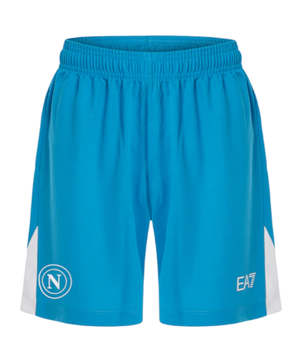 EA7 SSC Neapel Short Home 2024/2025 Kids Blau