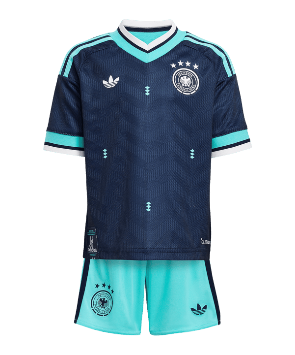 adidas DFB Deutschland Trikot Set Away WM 2026 Kids Blau