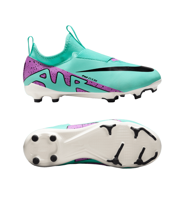 Nike Jr Air Zoom Mercurial Vapor XV Academy FG/MG Peak Ready Kids Grün Pink Schwarz F300