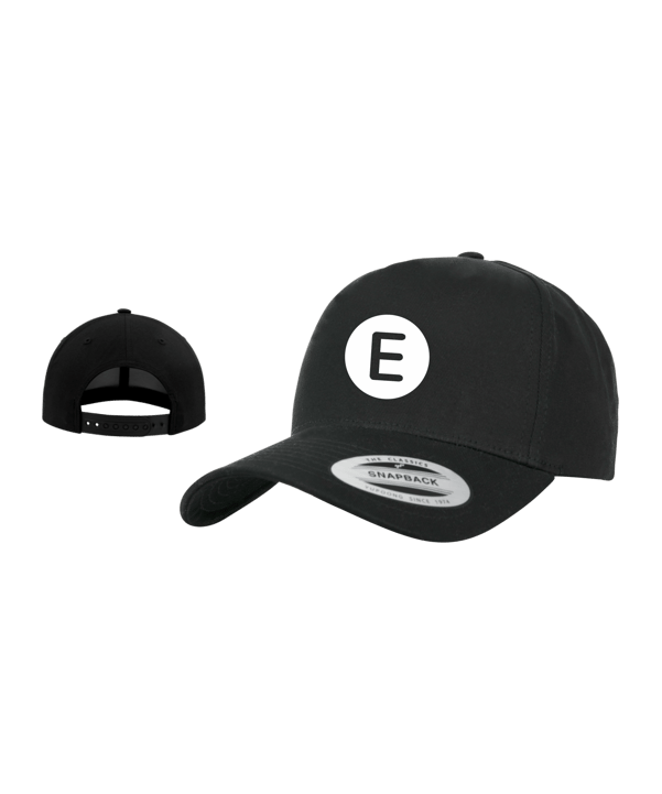 E wie einfach E-Logo Curved Cap Schwarz
