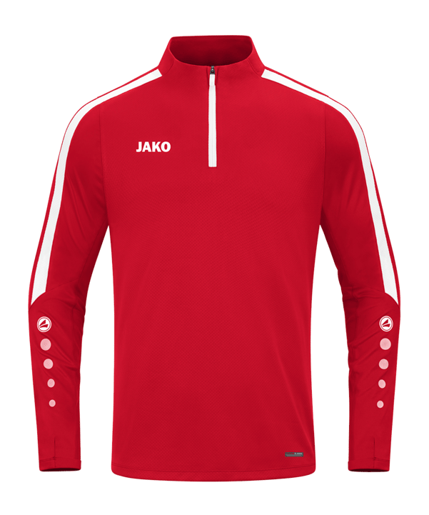 JAKO Power Sweatshirt Rot Weiss F100