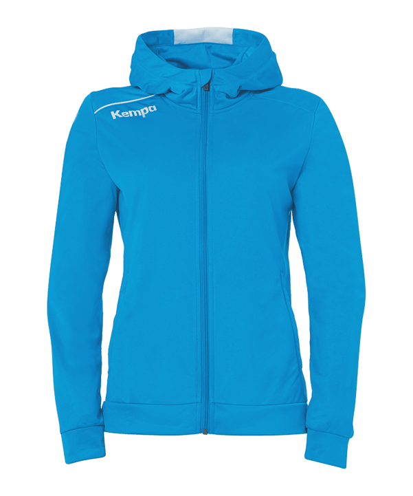 Kempa Player Kapuzenjacke Damen Hellblau Weiss F02