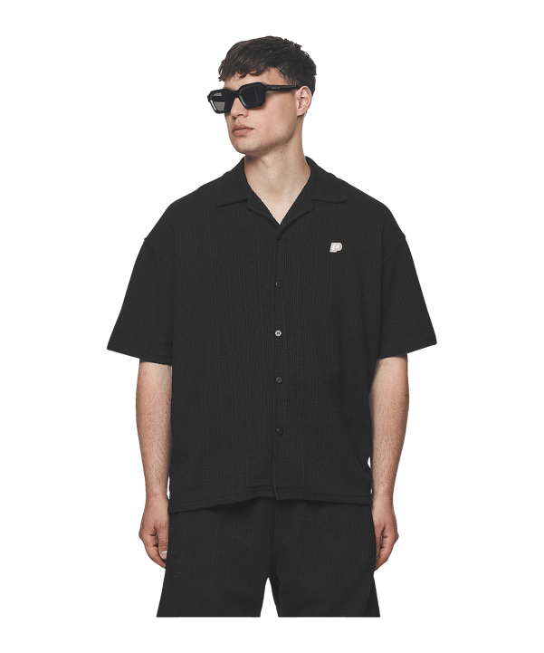 Pegador Libco Structured Knit Hemd Schwarz