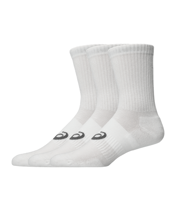 ASICS 3 Pack Crew Socken Weiß