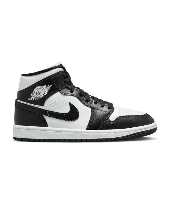 Jordan Air 1 Mid Damen Weiss Schwarz F101