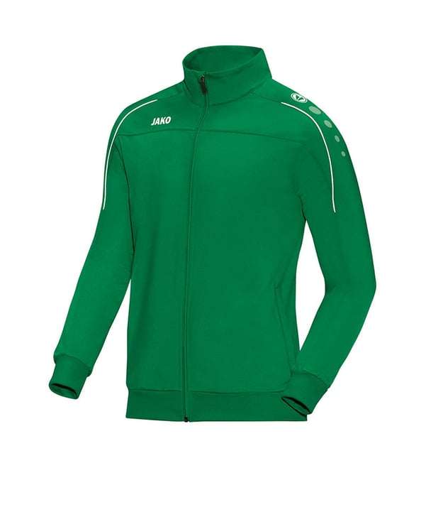 JAKO Classico Polyesterjacke Grün Weiss F06