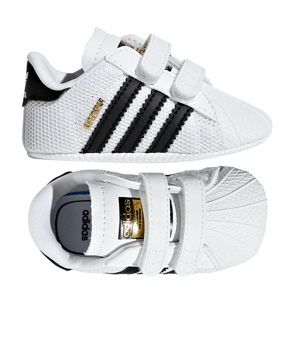 adidas Originals Superstar Crib Sneaker Baby Weiss