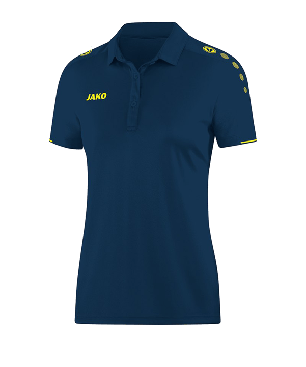 JAKO Classico Poloshirt Damen Blau Gelb F42