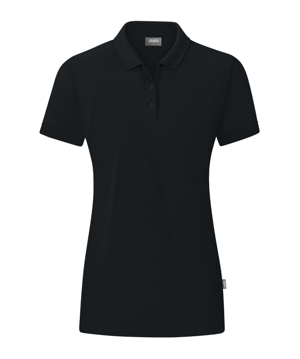 JAKO Organic Polo Shirt Damen Schwarz F800
