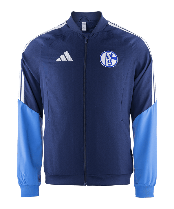 adidas FC Schalke 04 Team Präsentationsjacke Blau