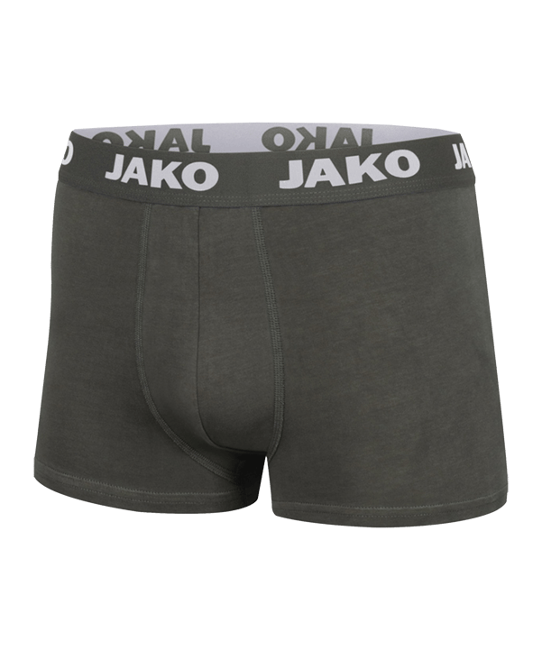 JAKO Boxershorts Basic 2er Pack Grau F21