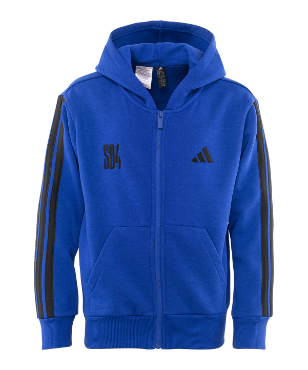 adidas FC Schalke 04 Essentials Kapuzenjacke Kids Blau