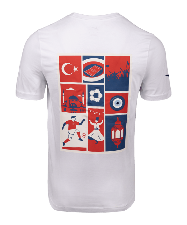 Nike TFF Türkei Collage T-Shirt Kids Weiß Ftffcz0909collageweiss