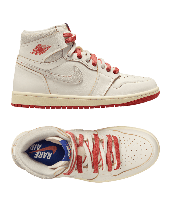 Jordan Air Jordan 1 High OG Sneaker Rare Air Cinnabar Damen Beige F100
