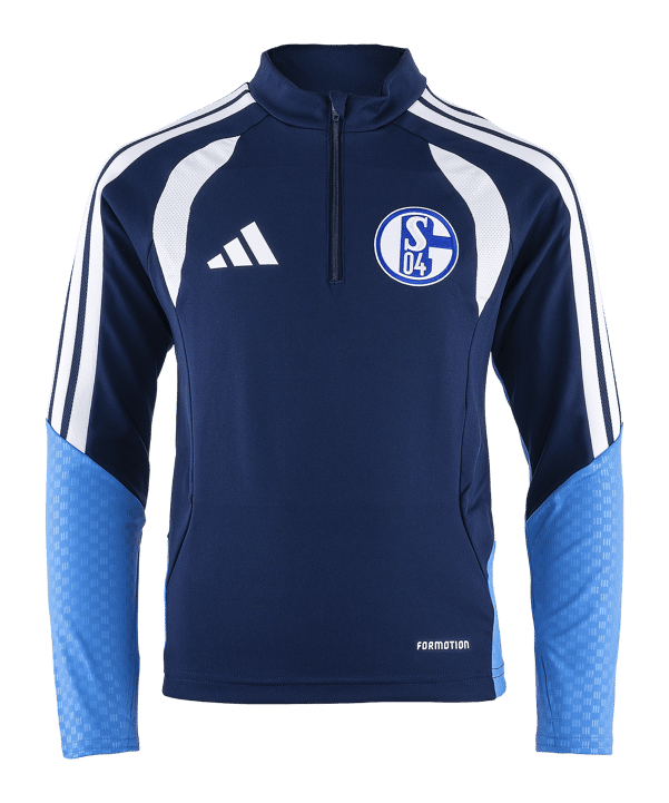 adidas FC Schalke 04 Team Training Zip Top Kids Blau