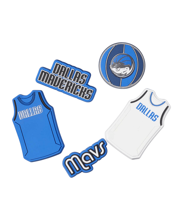 Crocs Nba Dallas Mavericks Jibbitz 5Er Pack Pin Pin Blau