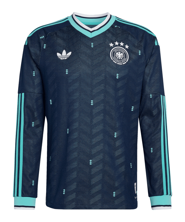 adidas DFB Deutschland Authentic Trikot Langarm Away WM 2026 Blau