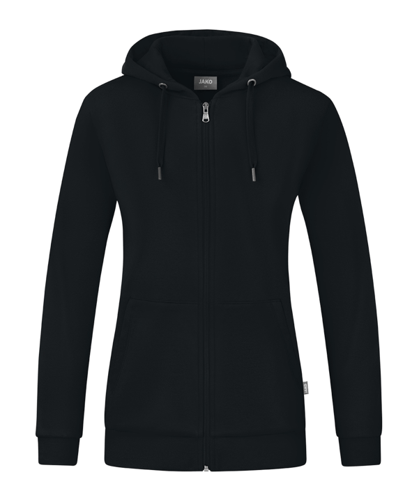 JAKO Organic Kapuzenjacke Damen Schwarz F800
