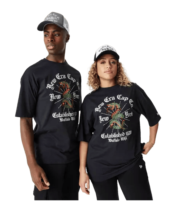New Era New York Oversized T-Shirt Schwarz