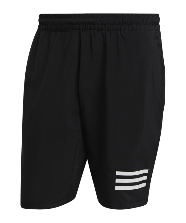 adidas 3 Stripes Tennis Short Schwarz Weiss