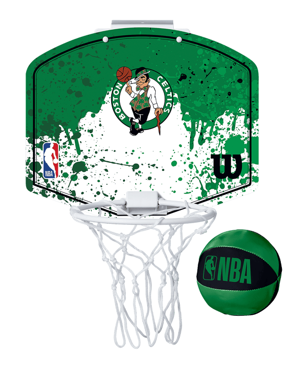Wilson NBA Boston Celtics Team Mini Hoop Basketball Set Mini Basketballkorb Grün
