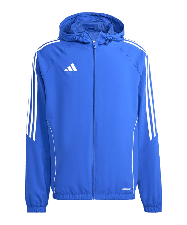 adidas Tiro 24 Windbreaker Kids Blau Weiss