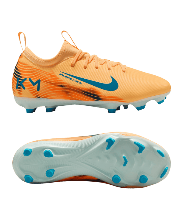 Nike Jr Air Zoom Mercurial Vapor XVI Academy FG/MG Kylian Mbappe Signature Kids Orange F801