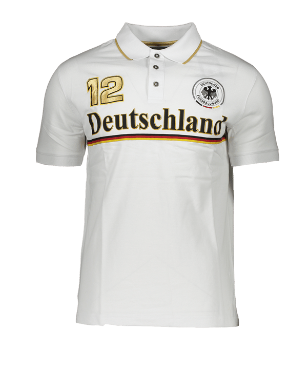 DFB Deutschland Fan Club Poloshirt Weiss