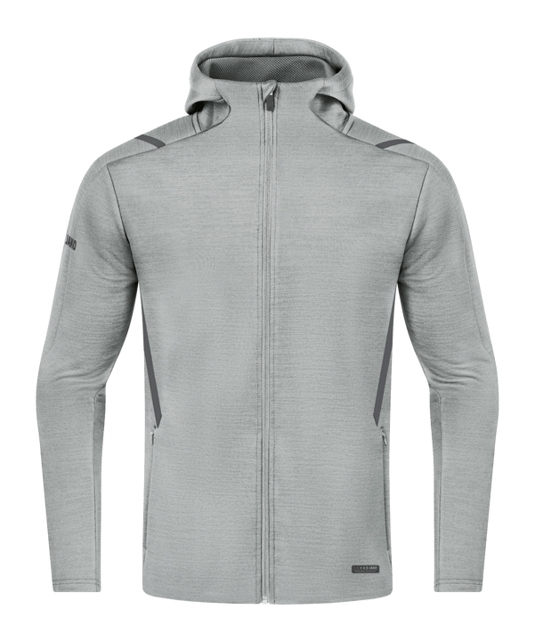 JAKO Challenge Freizeit Kapuzenjacke Grau F521