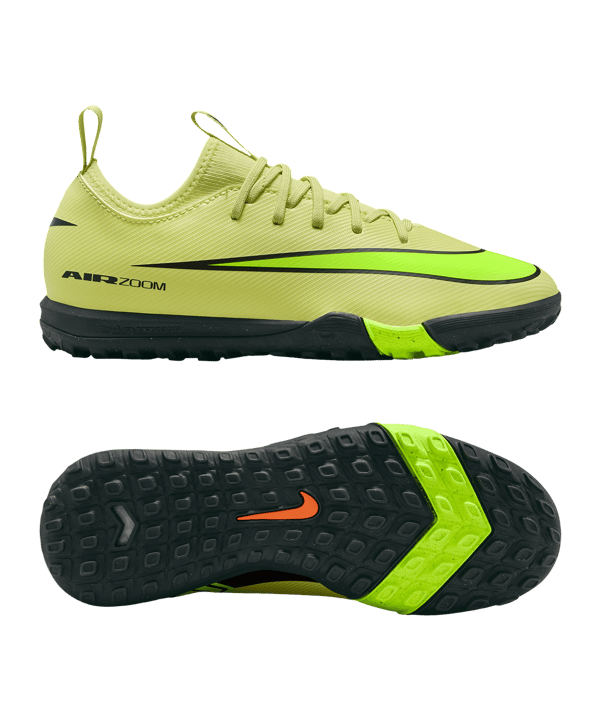 Nike Jr Air Zoom Mercurial Vapor XVI Academy TF Max Voltage Kids Gelb F300
