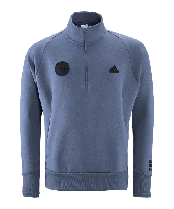 adidas FC Schalke 04 Z.N.E. Hoody Graublau