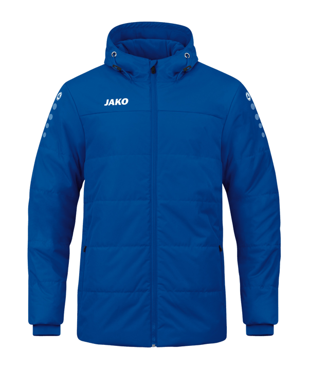 JAKO Team Coach Kapuzenjacke Blau F400