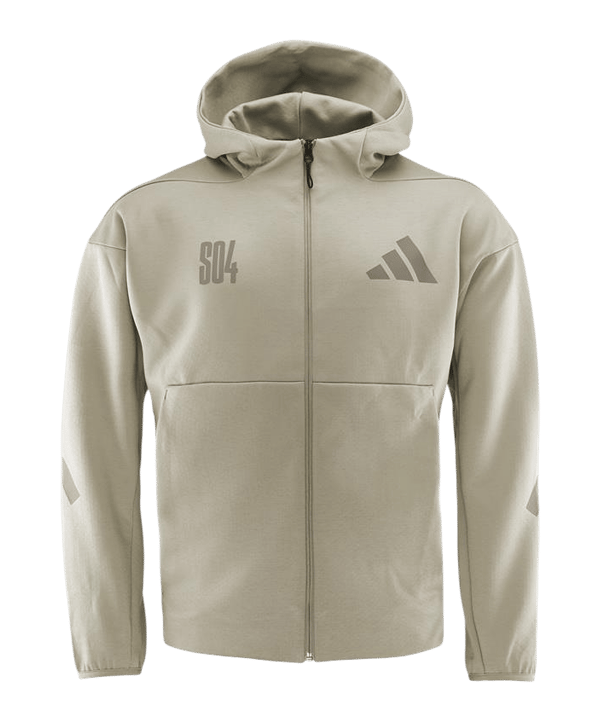adidas FC Schalke 04 Z.N.E. Kapuzenjacke Beige