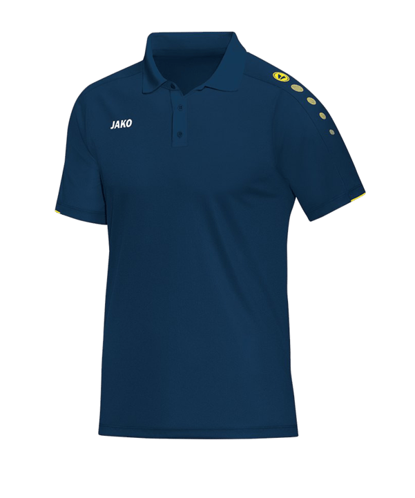 JAKO Classico Poloshirt Blau Gelb F42
