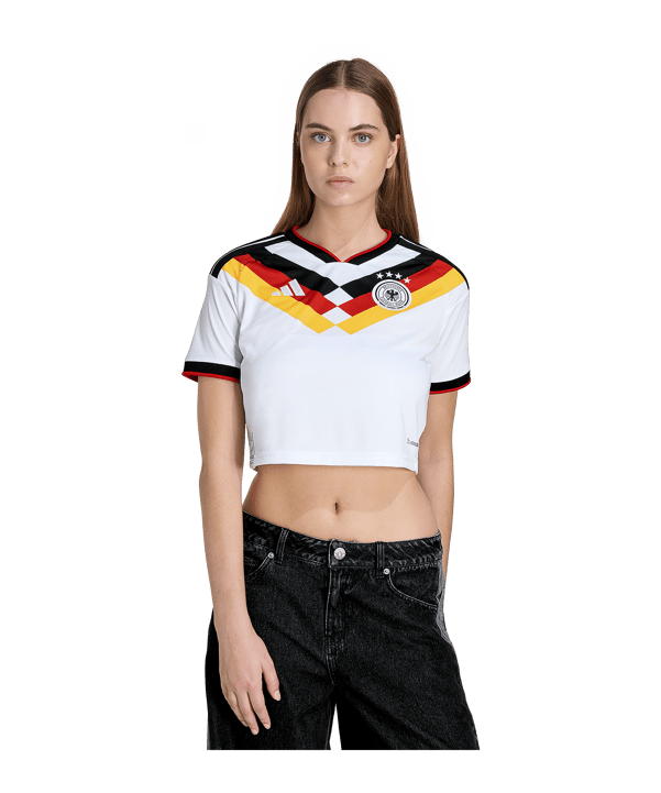 adidas DFB Deutschland Cropped Trikot Home WM 2026 Damen Weiß