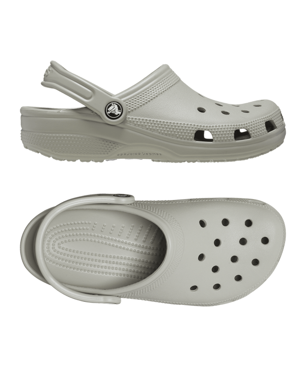 Crocs Classic Clog Badelatsche Grau