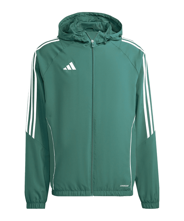 adidas Tiro 24 Windbreaker Kids Grün Weiss