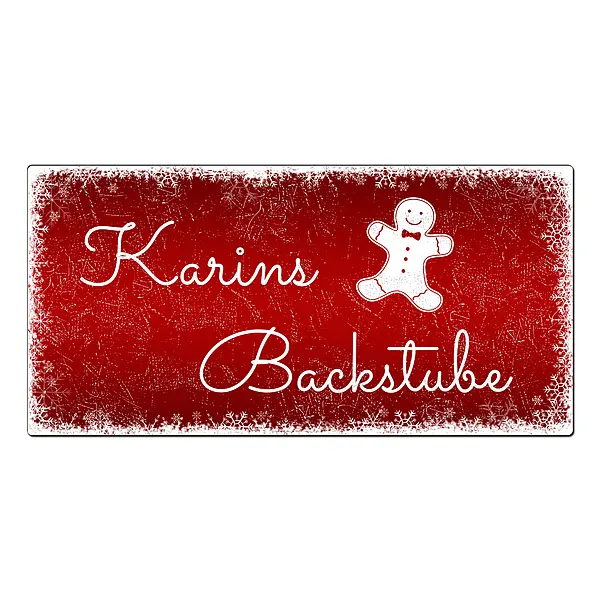 Weihnachtsdeko Schneegestöber - Schild mit Wunschtext - Farbe rot - Format 30 x 15 cm