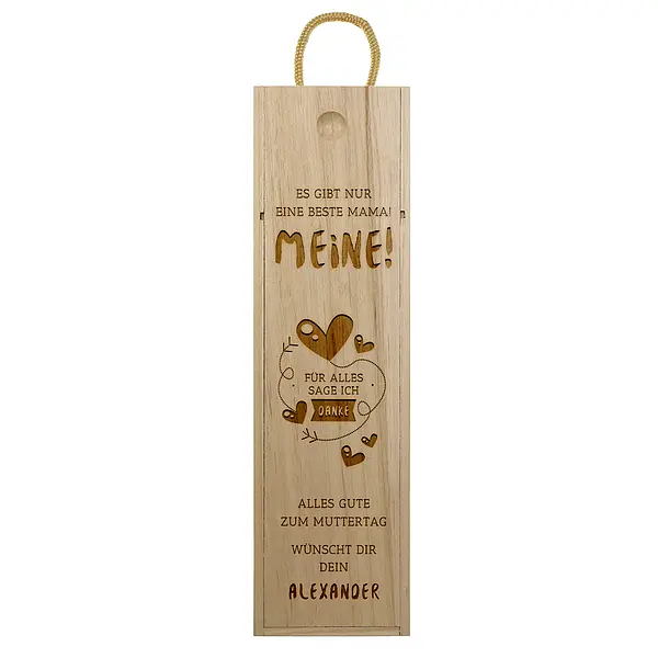 Geschenk für die Mutter - Weinbox Design 2