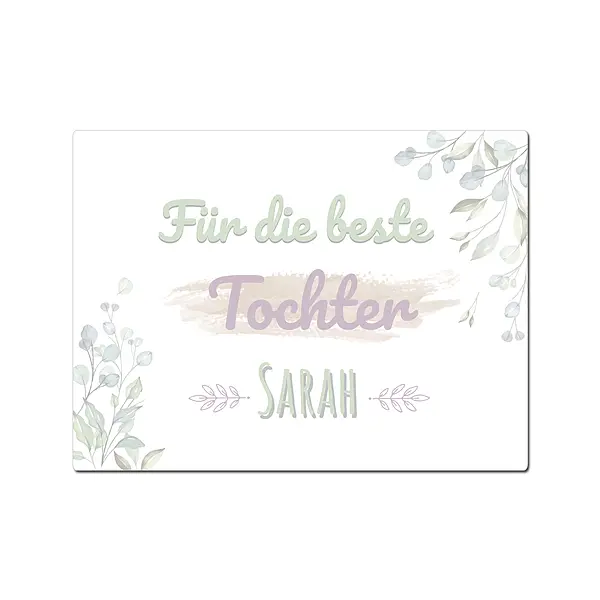 Geschenk für die beste Tochter - mit Name - Schild in mehreren Größen Tochter